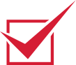 Icon of red checkmark.